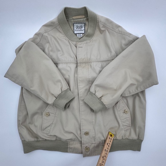 Vintage‎ Y2K Classic Harrington Munsingwear Mens Jacket Full Zip Button Up XL - Picture 8 of 15